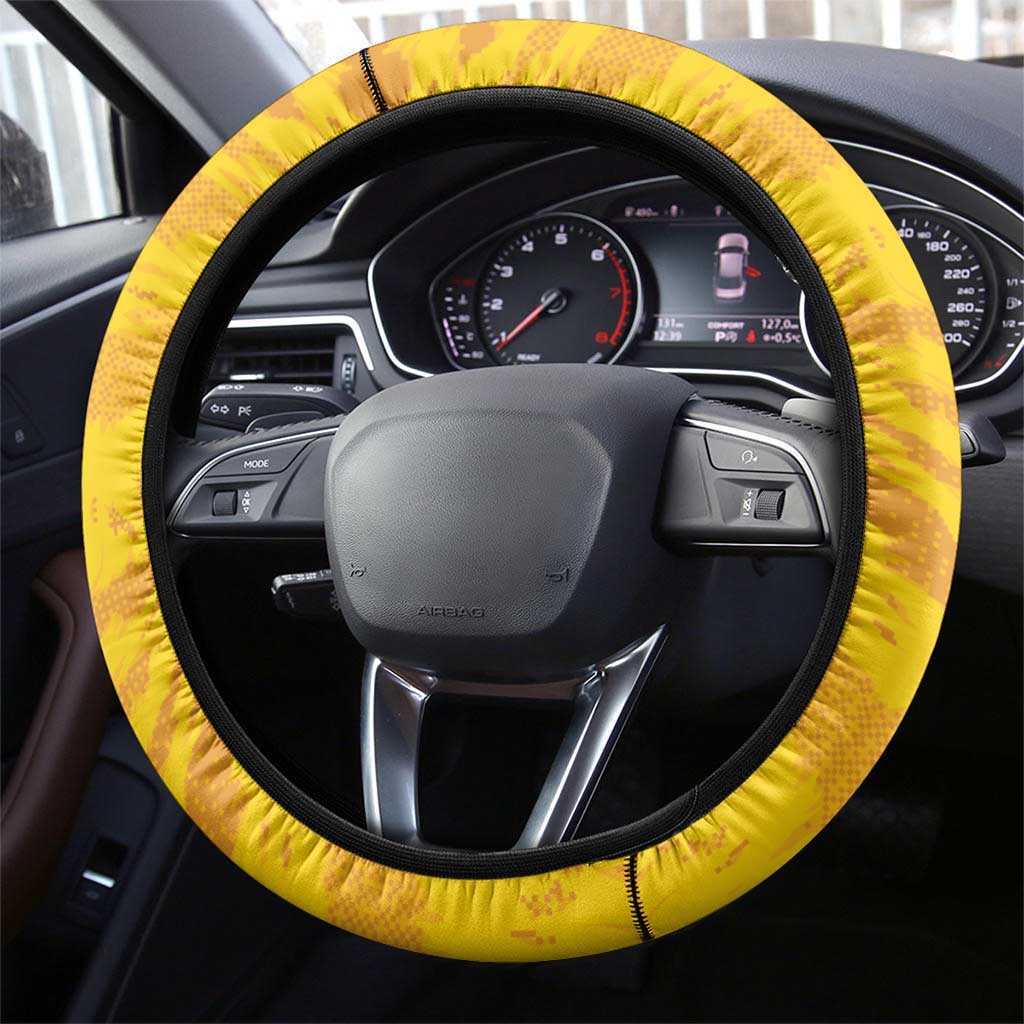 Chennai 2025 Cricket Super Kings Steering Wheel Cover Yellow Army Lions Champion