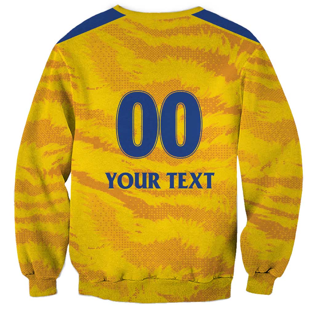 Custom Chennai 2025 Cricket Super Kings Sweatshirt Yellow Army Lions Champion