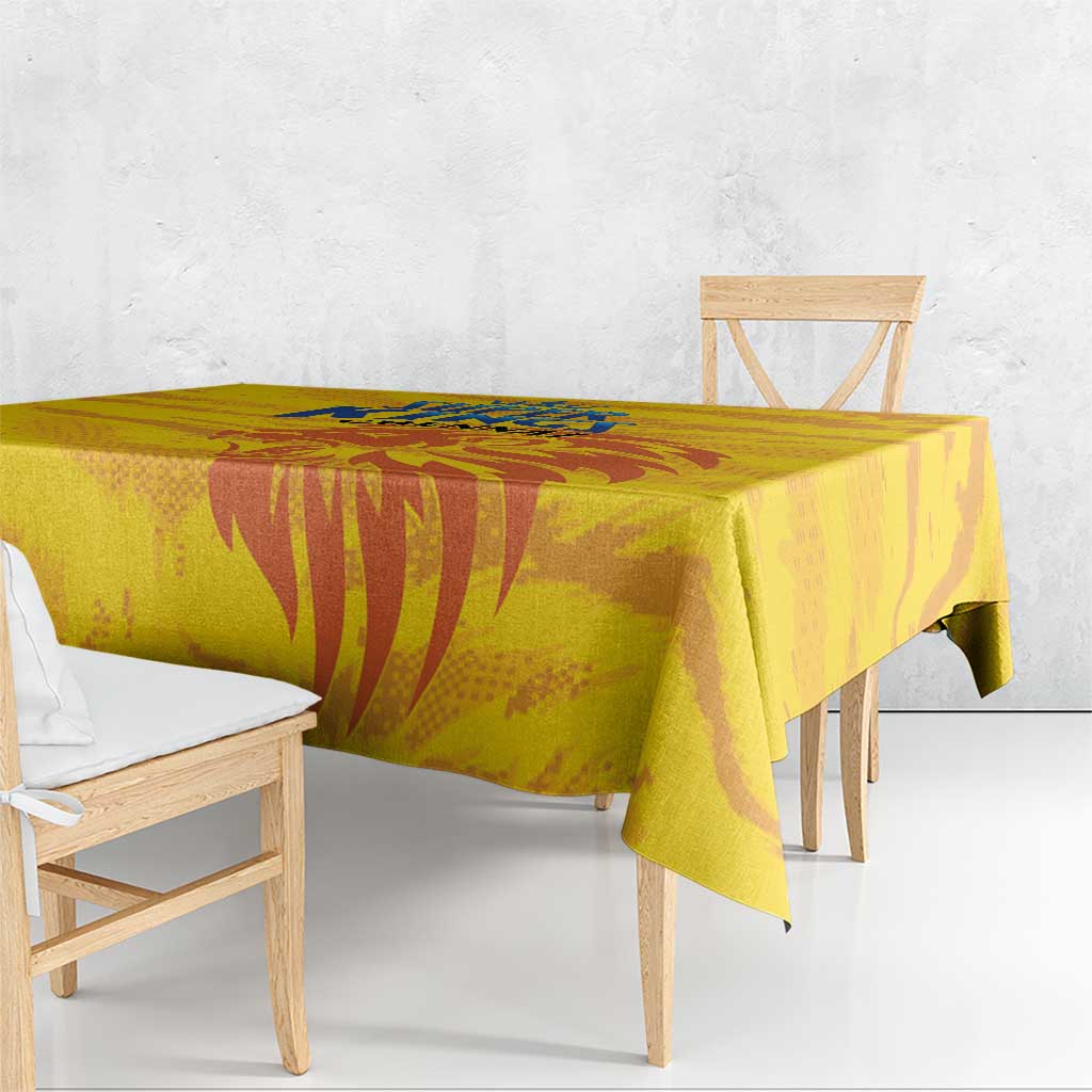 Chennai 2025 Cricket Super Kings Tablecloth Yellow Army Lions Champion
