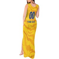 Custom Chennai 2025 Cricket Super Kings Tank Maxi Dress Yellow Army Lions Champion