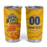 Custom Chennai 2025 Cricket Super Kings Tumbler Cup Yellow Army Lions Champion