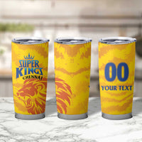 Custom Chennai 2025 Cricket Super Kings Tumbler Cup Yellow Army Lions Champion