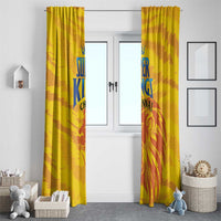 Chennai 2025 Cricket Super Kings Window Curtain Yellow Army Lions Champion