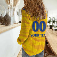 Custom Chennai 2025 Cricket Super Kings Women Casual Shirt Yellow Army Lions Champion