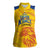 Custom Chennai 2025 Cricket Super Kings Women Sleeveless Polo Shirt Yellow Army Lions Champion