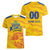 Custom Chennai 2025 Cricket Super Kings Women V-Neck T-Shirt Yellow Army Lions Champion