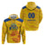 Custom Chennai 2025 Cricket Super Kings Zip Hoodie Yellow Army Lions Champion