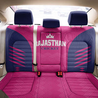 Rajasthan 2025 Cricket Royals Back Car Seat Cover Pink And Halla Bol