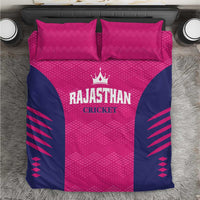 Rajasthan 2025 Cricket Royals Bedding Set Pink And Halla Bol
