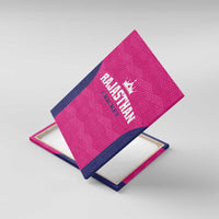 Rajasthan 2025 Cricket Royals Canvas Wall Art Pink And Halla Bol