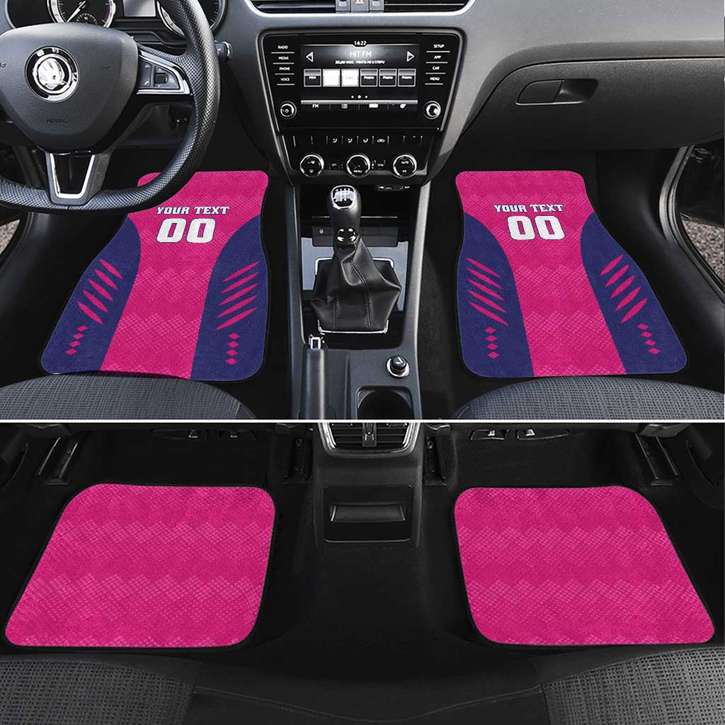 Rajasthan 2025 Cricket Royals Car Mats Pink And Halla Bol