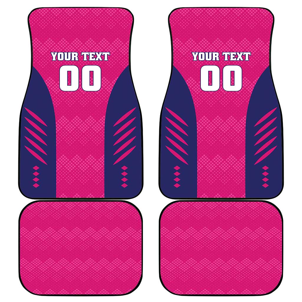 Rajasthan 2025 Cricket Royals Car Mats Pink And Halla Bol