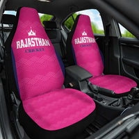 Rajasthan 2025 Cricket Royals Car Seat Cover Pink And Halla Bol