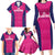 Custom Rajasthan 2025 Cricket Royals Family Matching Long Sleeve Bodycon Dress and Hawaiian Shirt Pink And Halla Bol