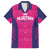 Custom Rajasthan 2025 Cricket Royals Family Matching Puletasi and Hawaiian Shirt Pink And Halla Bol