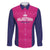 Custom Rajasthan 2025 Cricket Royals Family Matching Puletasi and Hawaiian Shirt Pink And Halla Bol