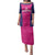 Custom Rajasthan 2025 Cricket Royals Family Matching Puletasi and Hawaiian Shirt Pink And Halla Bol