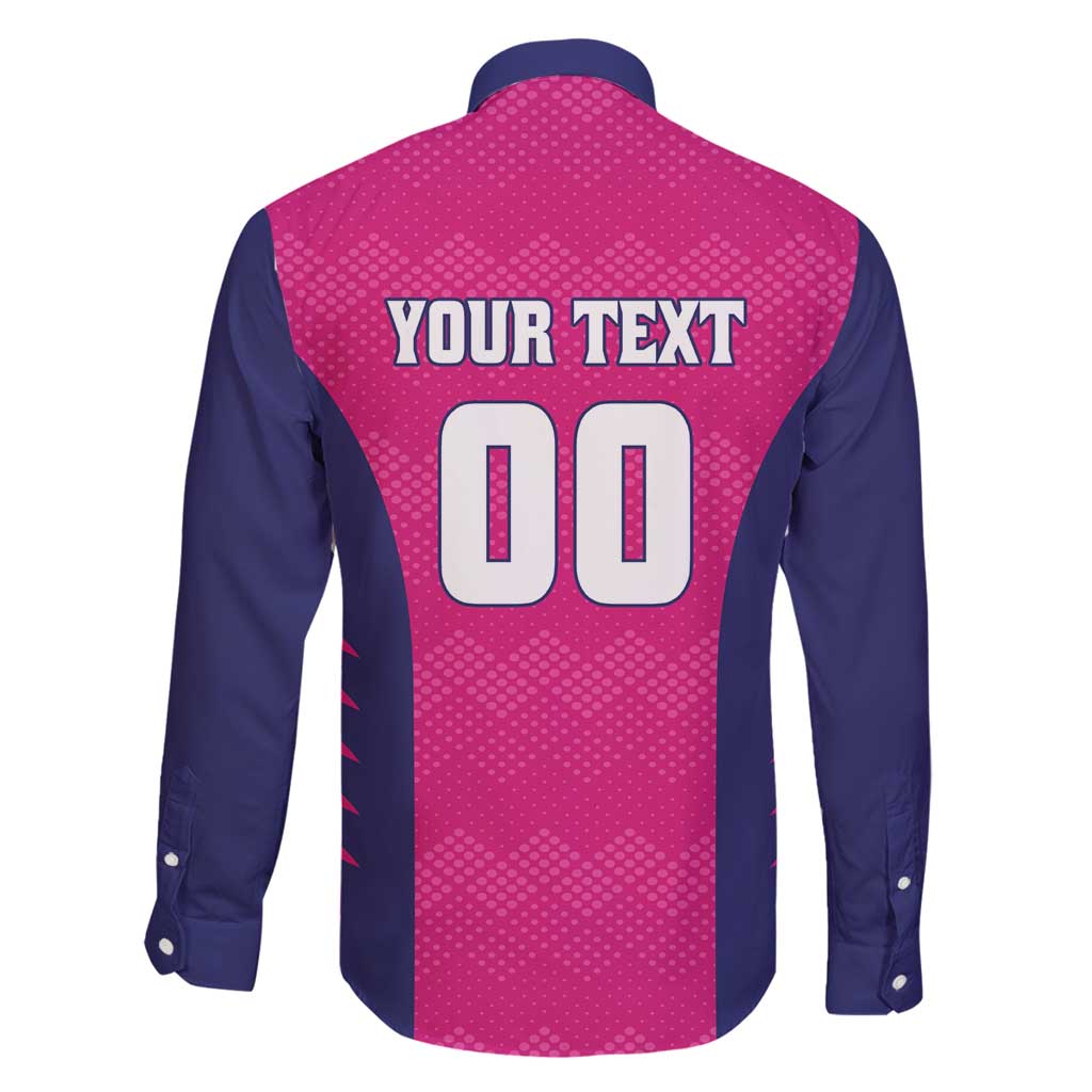 Custom Rajasthan 2025 Cricket Royals Family Matching Tank Maxi Dress and Hawaiian Shirt Pink And Halla Bol