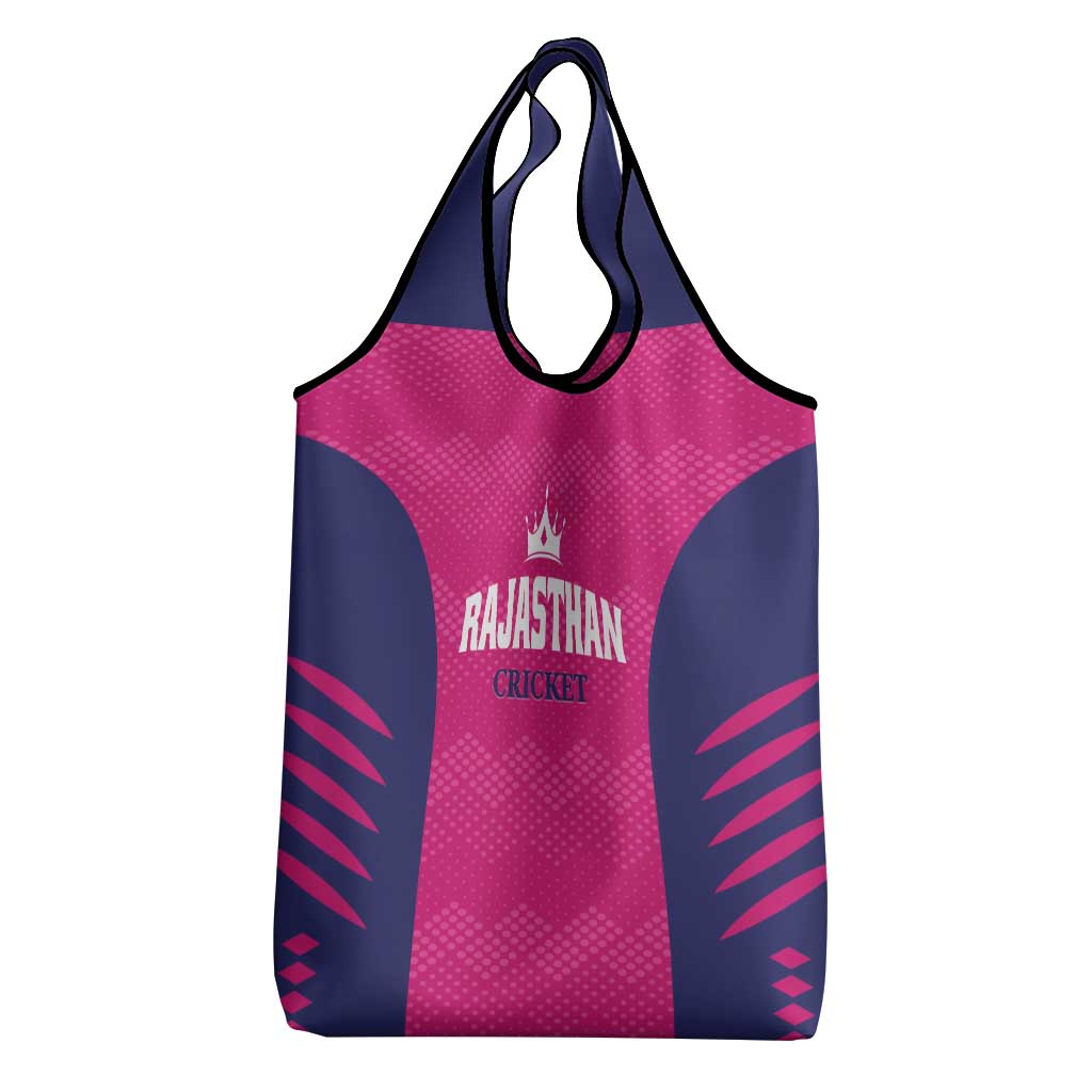 Rajasthan 2025 Cricket Royals Grocery Bag Pink And Halla Bol