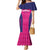Custom Rajasthan 2025 Cricket Royals Mermaid Dress Pink And Halla Bol