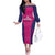 Custom Rajasthan 2025 Cricket Royals Off The Shoulder Long Sleeve Dress Pink And Halla Bol
