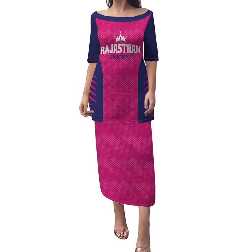 Custom Rajasthan 2025 Cricket Royals Puletasi Pink And Halla Bol