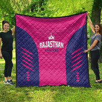 Rajasthan 2025 Cricket Royals Quilt Pink And Halla Bol