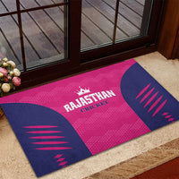 Rajasthan 2025 Cricket Royals Rubber Doormat Pink And Halla Bol