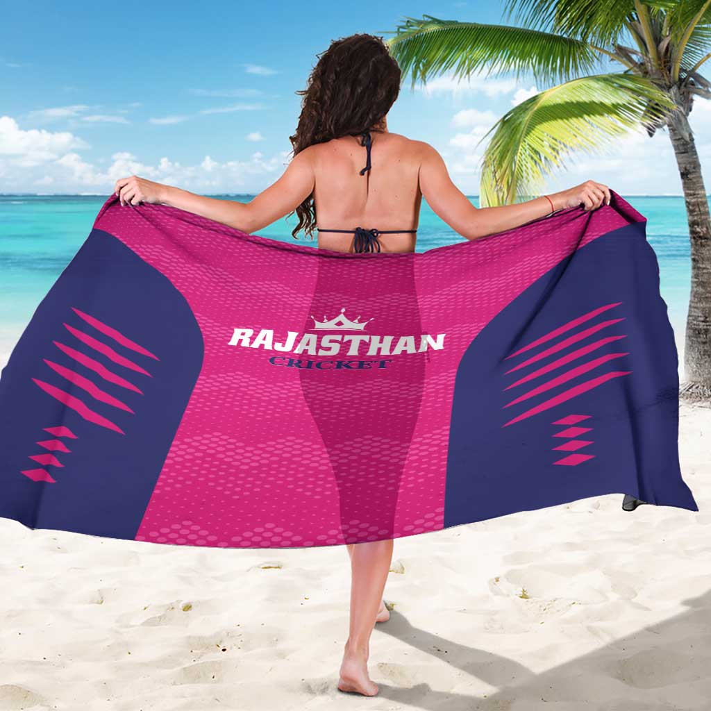 Rajasthan 2025 Cricket Royals Sarong Pink And Halla Bol
