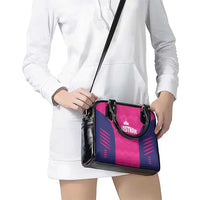 Rajasthan 2025 Cricket Royals Shoulder Handbag Pink And Halla Bol
