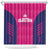 Rajasthan 2025 Cricket Royals Shower Curtain Pink And Halla Bol