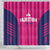 Rajasthan 2025 Cricket Royals Shower Curtain Pink And Halla Bol
