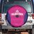 Rajasthan 2025 Cricket Royals Spare Tire Cover Pink And Halla Bol