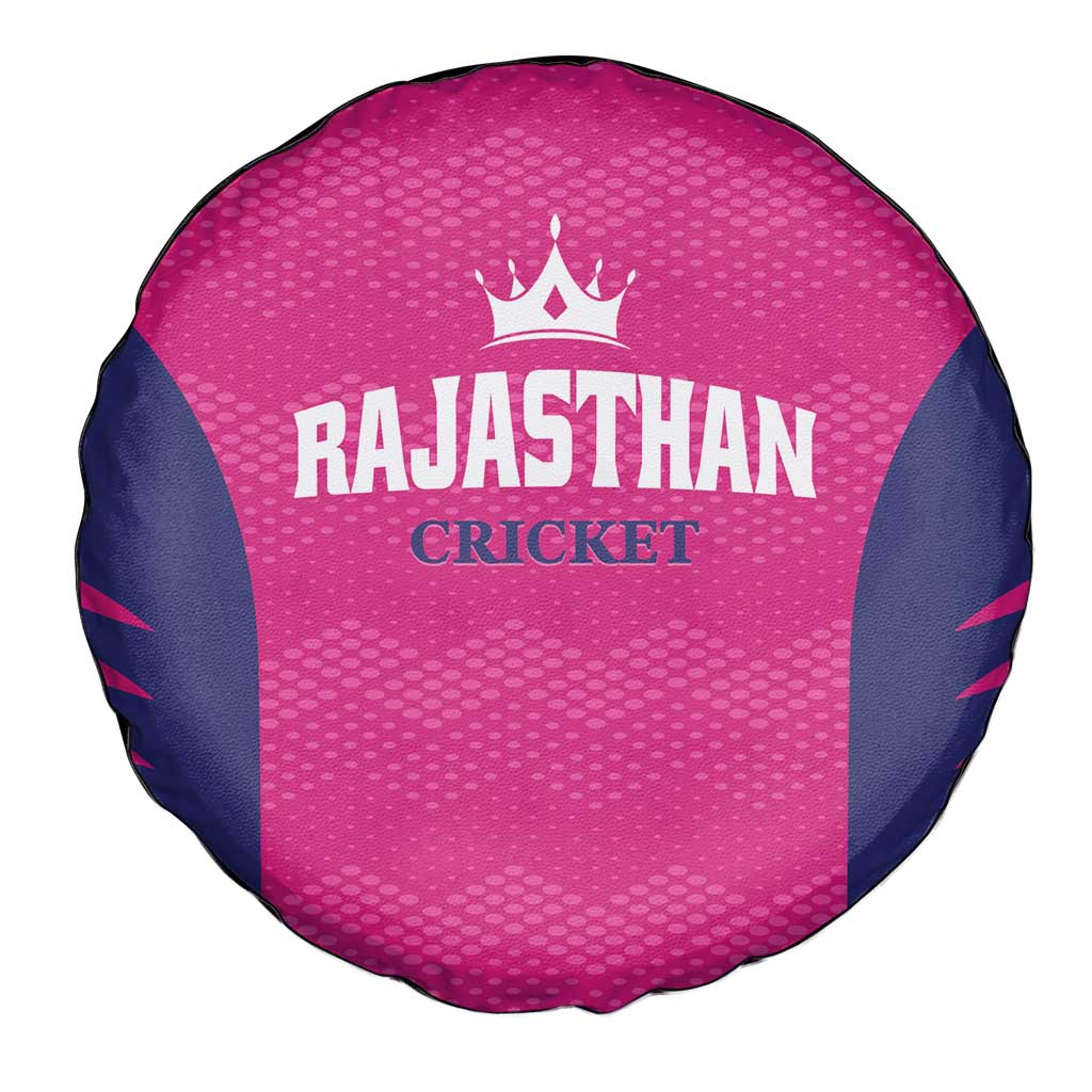 Rajasthan 2025 Cricket Royals Spare Tire Cover Pink And Halla Bol