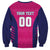 Custom Rajasthan 2025 Cricket Royals Sweatshirt Pink And Halla Bol