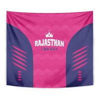 Rajasthan 2025 Cricket Royals Tapestry Pink And Halla Bol