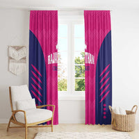 Rajasthan 2025 Cricket Royals Window Curtain Pink And Halla Bol