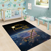 Total Solar Eclipse 2024 Area Rug My 2nd Diamond Ring - Wonder Print Shop