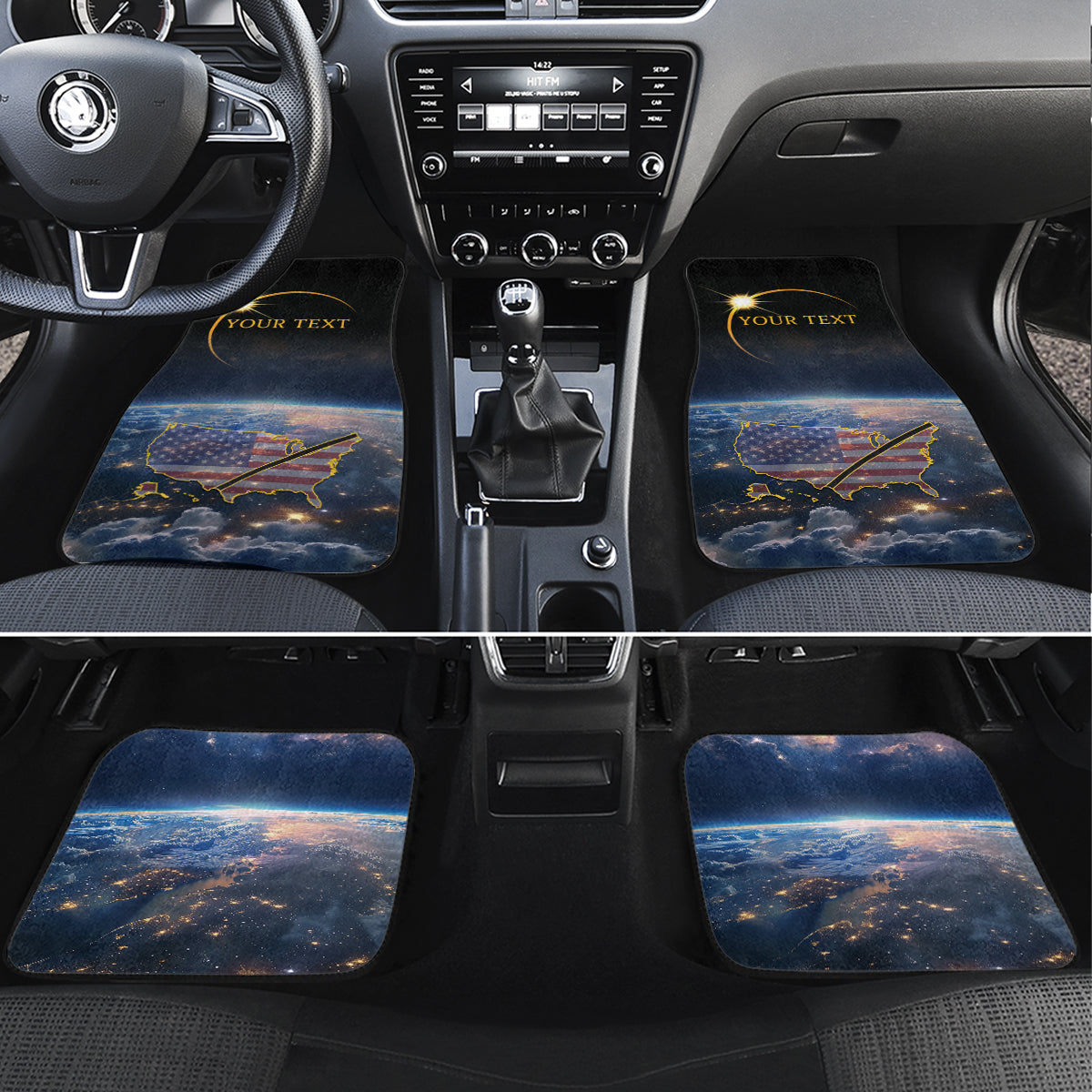 Total Solar Eclipse 2024 Car Mats My 2nd Diamond Ring - Wonder Print Shop