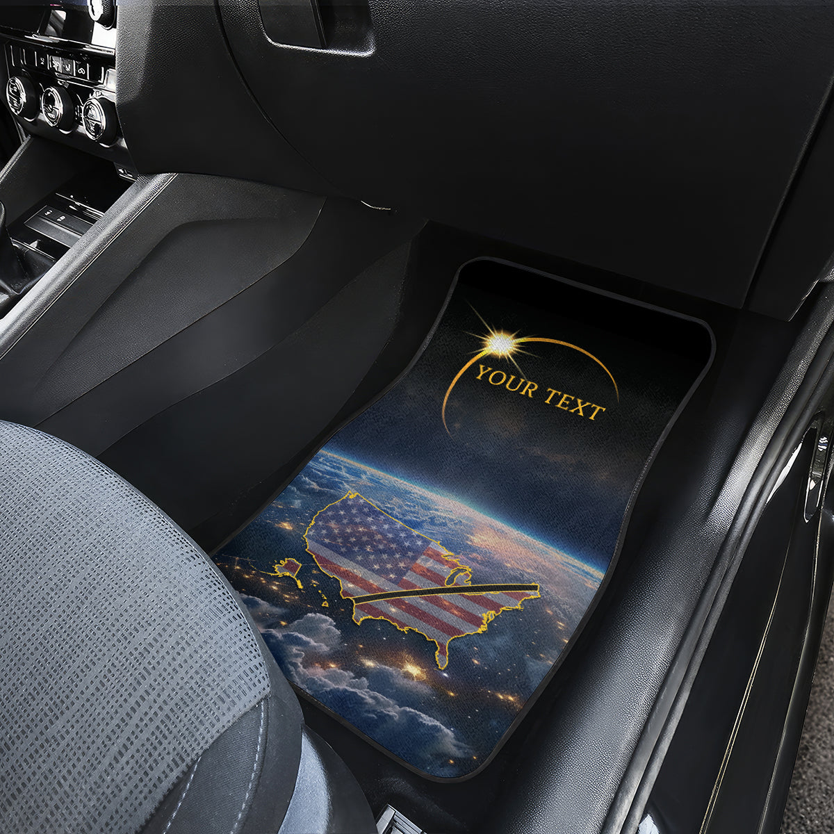 Total Solar Eclipse 2024 Car Mats My 2nd Diamond Ring - Wonder Print Shop