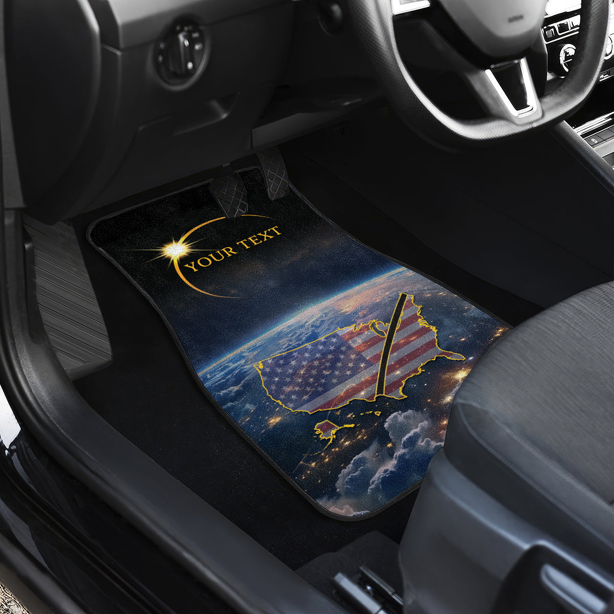 Total Solar Eclipse 2024 Car Mats My 2nd Diamond Ring - Wonder Print Shop