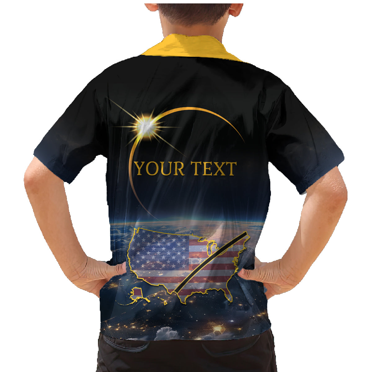 Personalized Total Solar Eclipse 2024 Family Matching Mermaid Dress and Hawaiian Shirt My 2nd Diamond Ring - Wonder Print Shop