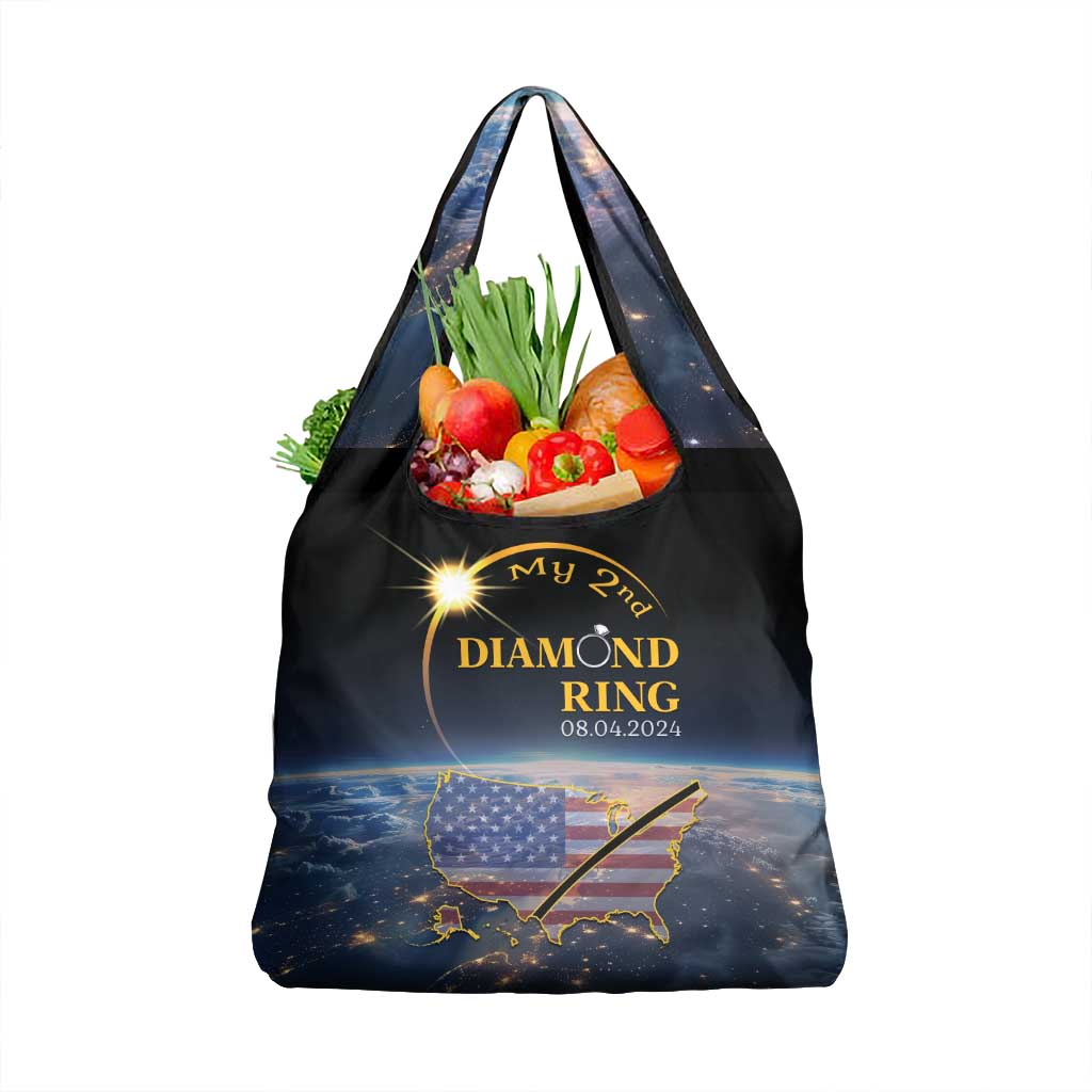 Total Solar Eclipse 2024 Grocery Bag My 2nd Diamond Ring