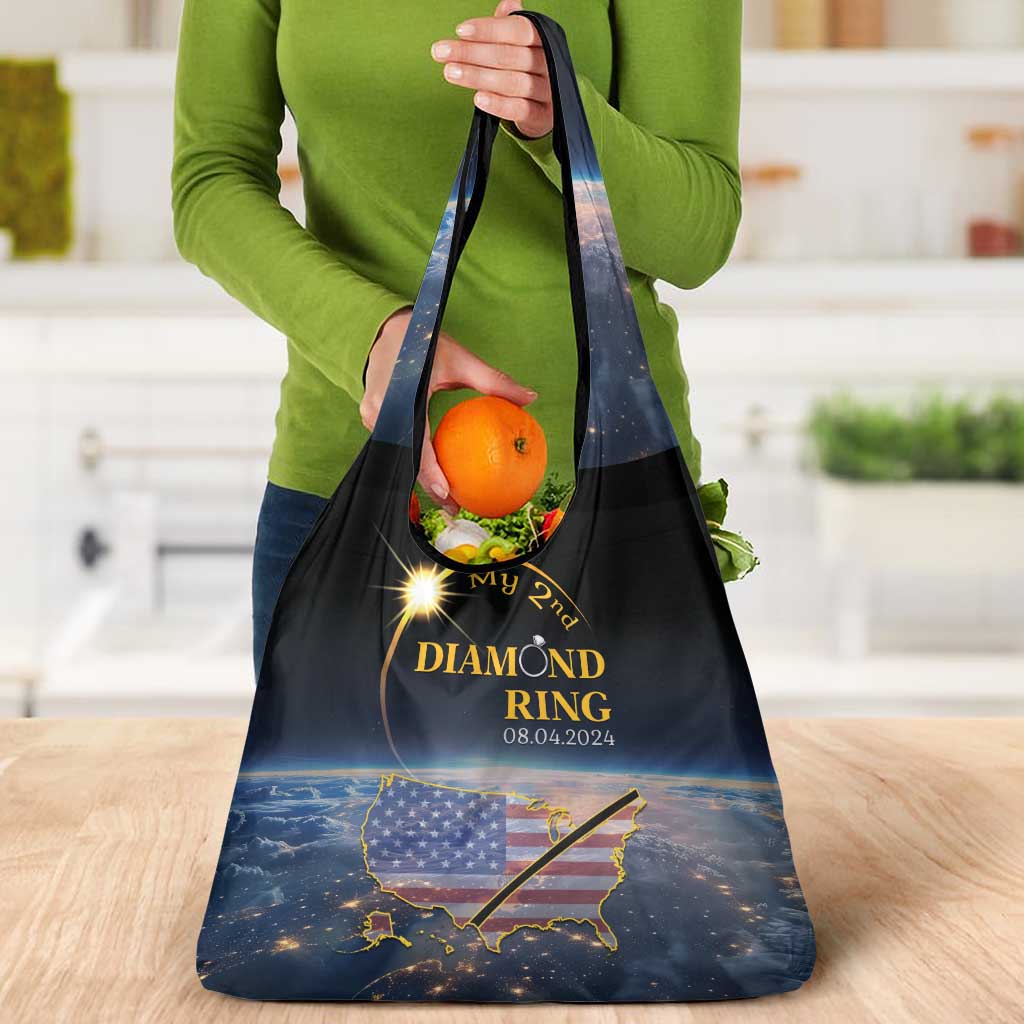 Total Solar Eclipse 2024 Grocery Bag My 2nd Diamond Ring