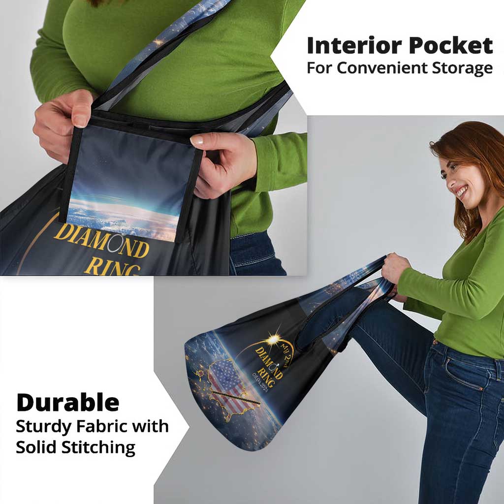 Total Solar Eclipse 2024 Grocery Bag My 2nd Diamond Ring