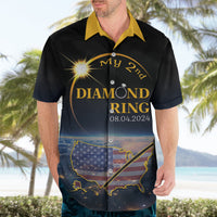 Personalized Total Solar Eclipse 2024 Hawaiian Shirt My 2nd Diamond Ring - Wonder Print Shop