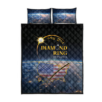 Total Solar Eclipse 2024 Quilt Bed Set My 2nd Diamond Ring - Wonder Print Shop