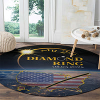 Total Solar Eclipse 2024 Round Carpet My 2nd Diamond Ring