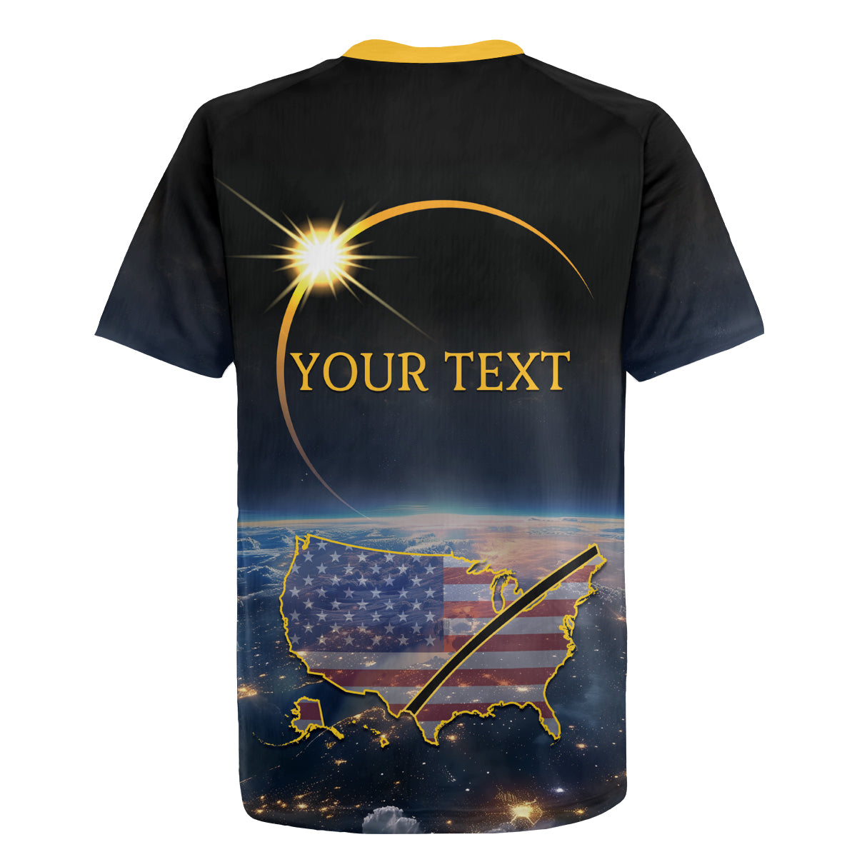 Personalized Total Solar Eclipse 2024 Rugby Jersey My 2nd Diamond Ring - Wonder Print Shop
