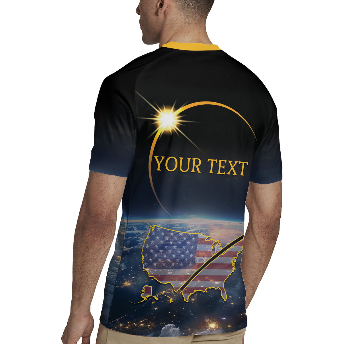 Personalized Total Solar Eclipse 2024 Rugby Jersey My 2nd Diamond Ring - Wonder Print Shop